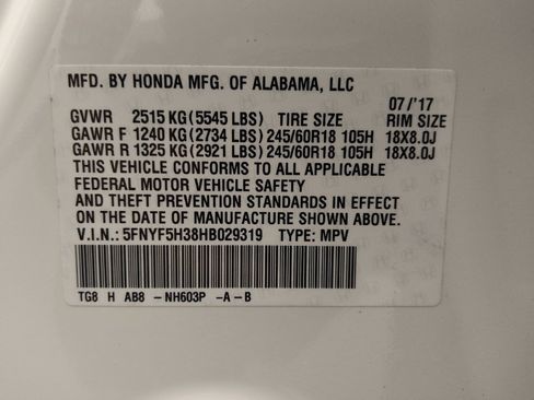 Used 2017 Honda Pilot EX image 33