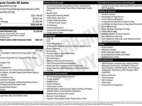 Used 2023 Toyota Corolla SE w/ SE Premium Package FWD image 36