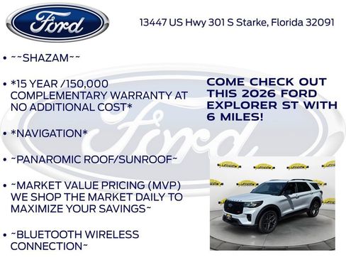 New 2026 Ford Explorer ST RWD image 5
