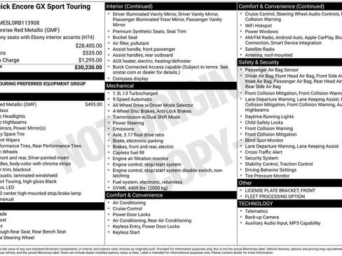 Certified 2024 Buick Encore GX Sport Touring image 3