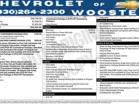 Used 2023 Chevrolet Silverado 2500 W/T w/ WT Fleet Convenience Package image 36