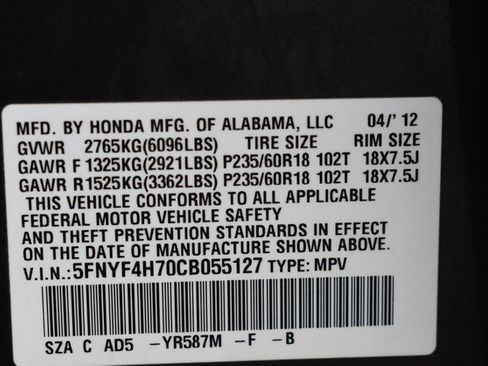 Used 2012 Honda Pilot EX-L image 35