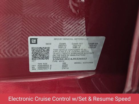 Certified 2018 Chevrolet Suburban Premier AWD/4WD image 43