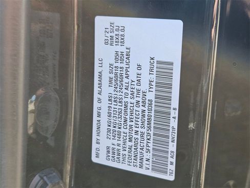 Used 2021 Honda Ridgeline RTL image 30