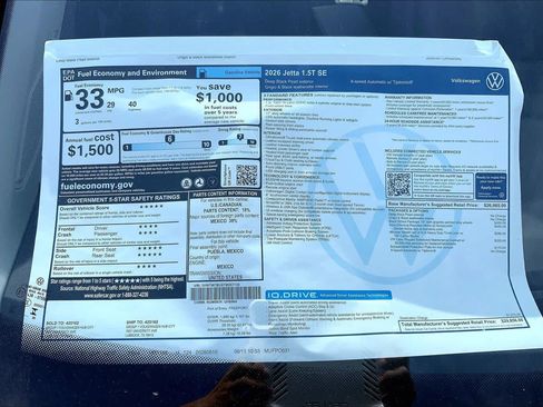 New 2026 Volkswagen Jetta SE FWD image 21