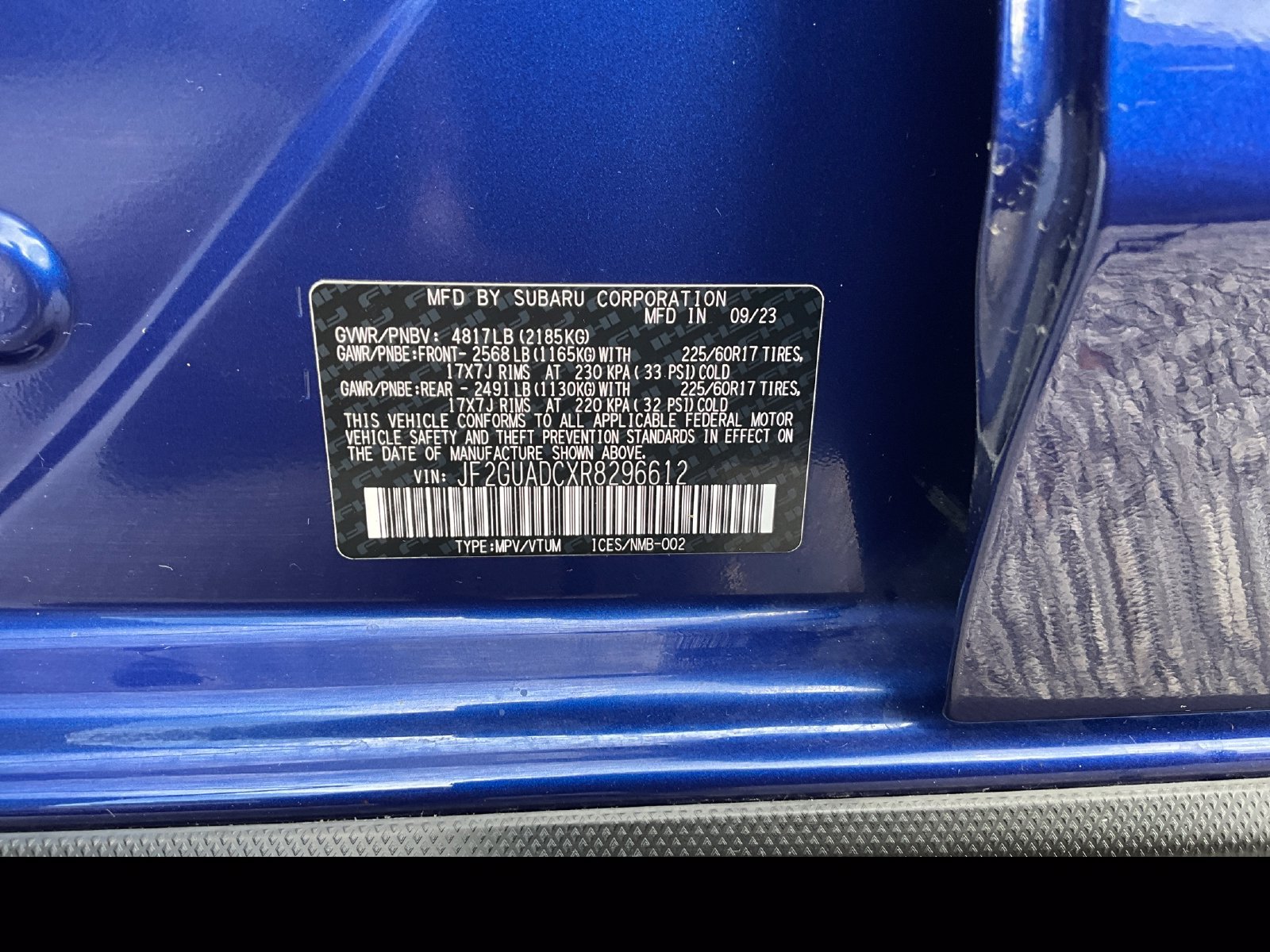Certified 2024 Subaru Crosstrek 2.0i Premium AWD/4WD image 27