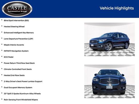 Used 2015 INFINITI QX60 Luxe w/ Deluxe Touring Package AWD/4WD image 13