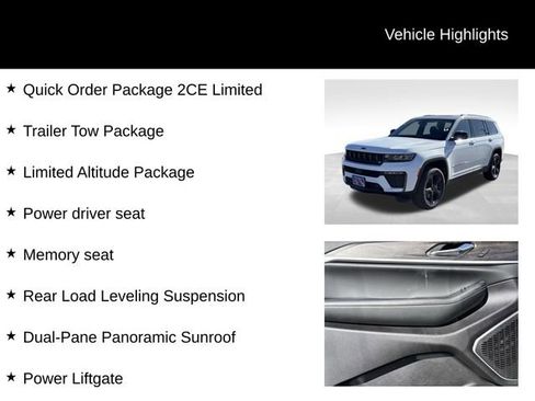 New 2026 Jeep Grand Cherokee L Limited w/ Limited Altitude Package image 7