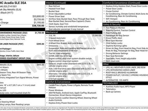 Used 2020 GMC Acadia SLE w/ Driver Convenience Package image 23