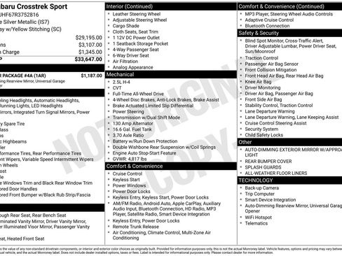 Used 2024 Subaru Crosstrek 2.5i Sport w/ Popular Package #4A image 56