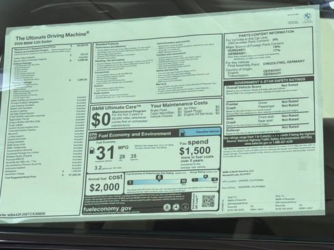 New 2026 BMW 530i w/ M Sport Package RWD image 29