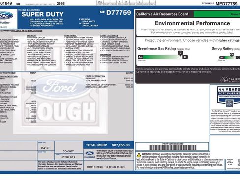 Used 2021 Ford F450 King Ranch w/ Chrome Package AWD/4WD image 2