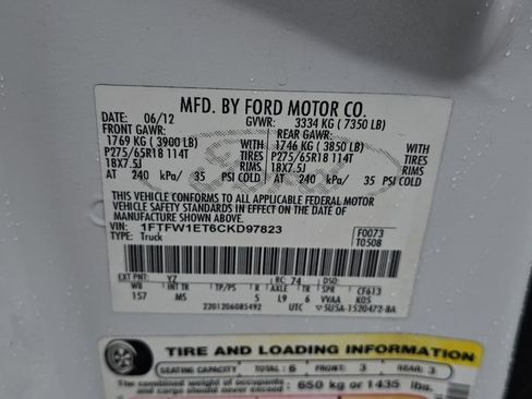 Used 2012 Ford F150 XLT w/ XLT Chrome Pkg image 25