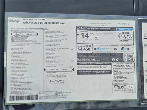 New 2026 Jeep Wrangler Unlimited Rubicon 392 image 17