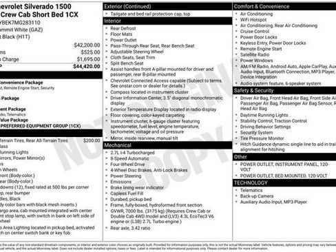 Used 2021 Chevrolet Silverado 1500 Custom image 3