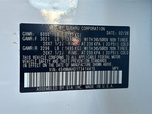 New 2026 Subaru Ascent Limited Bronze image 26