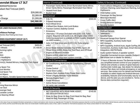 Used 2023 Chevrolet Blazer LT w/ LPO, Floor Liner Package FWD image 27