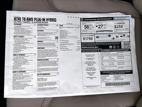 New 2026 Volvo XC90 T8 Ultra w/ Protection Package image 37