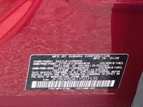 New 2026 Subaru Outback Premium AWD/4WD image 20