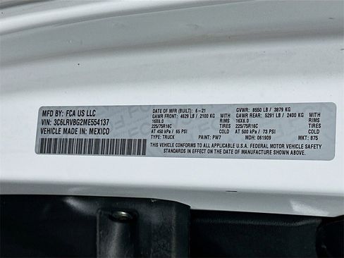 Used 2021 RAM ProMaster 1500 w/ Convenience Group image 34