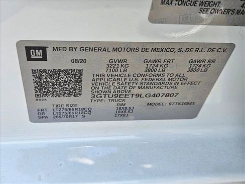 Used 2020 GMC Sierra 1500 AT4 w/ Driver Alert Package II AWD/4WD image 18