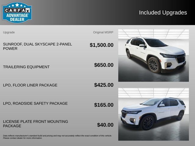 Used 2023 Chevrolet Traverse RS w/ LPO, Floor Liner Package AWD/4WD image 3