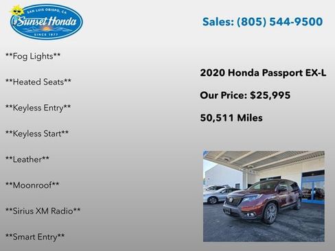 Used 2020 Honda Passport EX-L image 8