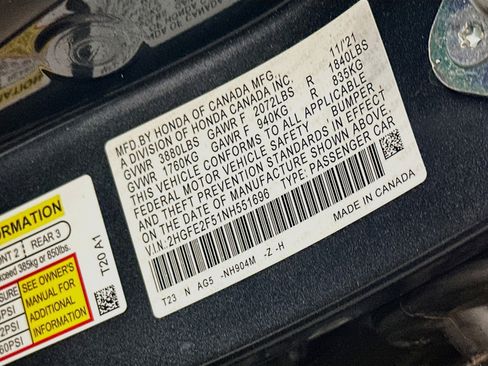 Used 2022 Honda Civic Sport image 12