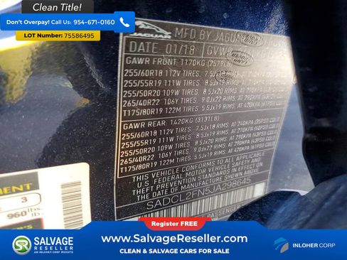 Used 2018 Jaguar F-PACE R-Sport image 16