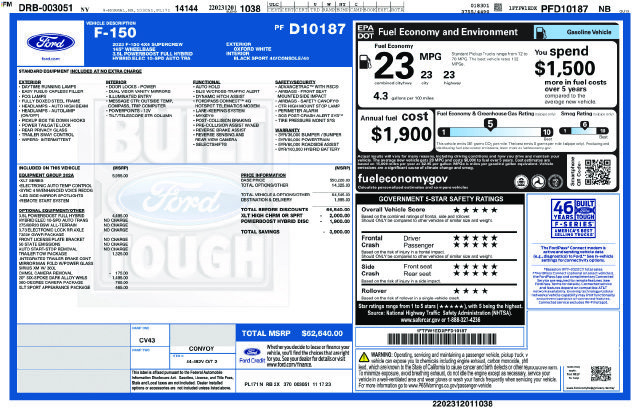 Certified 2023 Ford F150 XLT w/ Equipment Group 302A High AWD/4WD image 12