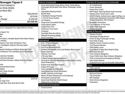 Used 2020 Volkswagen Tiguan S image 17