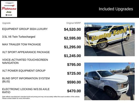 Used 2018 Ford F150 XLT w/ Equipment Group 302A Luxury image 9