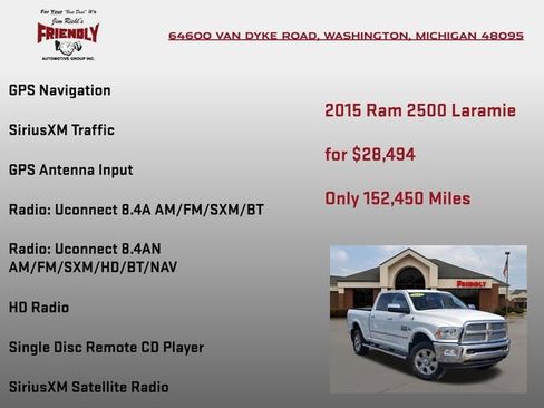 Used 2015 RAM 2500 Laramie AWD/4WD image 10
