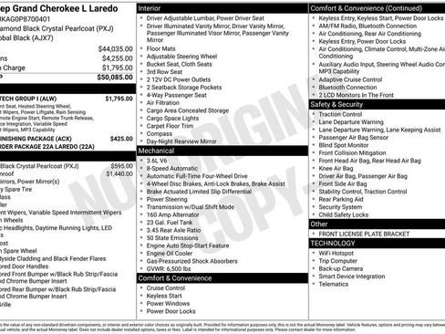 Used 2023 Jeep Grand Cherokee L Laredo w/ Luxury Tech Group I AWD/4WD image 39