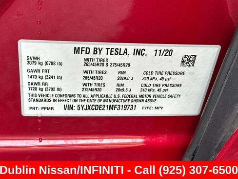 Used 2021 Tesla Model X Long Range AWD/4WD image 54