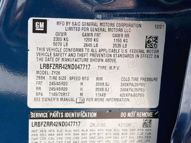 Used 2022 Buick Envision Avenir w/ Technology Package II FWD image 45