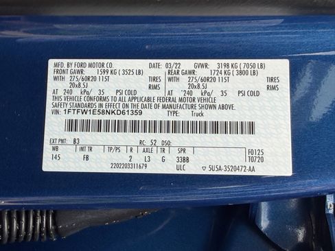 Used 2022 Ford F150 XLT w/ Equipment Group 302A High AWD/4WD image 35