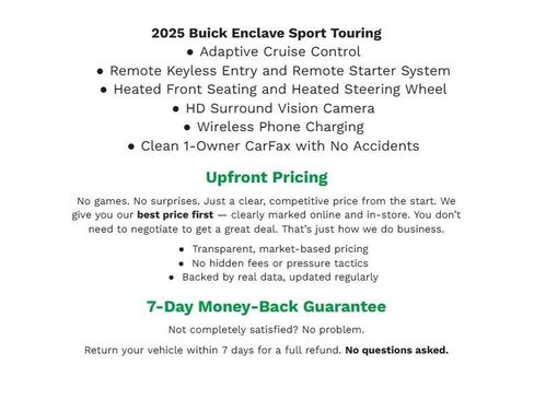 Used 2025 Buick Enclave Sport Touring w/ Power Package image 1