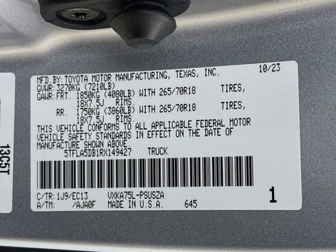 Used 2024 Toyota Tundra SR5 w/ Advanced Technology Package AWD/4WD image 34