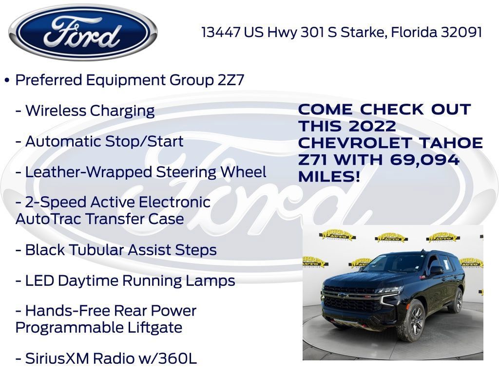 Used 2022 Chevrolet Tahoe Z71 w/ Z71 Off-Road Package AWD/4WD image 27