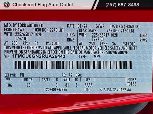 Used 2024 Ford Escape Active FWD image 28