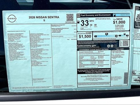 New 2026 Nissan Sentra S image 9