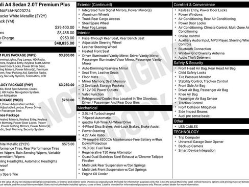 Used 2017 Audi A4 2.0T Premium Plus w/ Premium Plus Package image 3