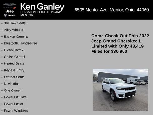 Used 2022 Jeep Grand Cherokee L Limited image 5