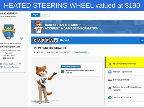Used 2019 BMW X3 xDrive30i AWD/4WD image 12