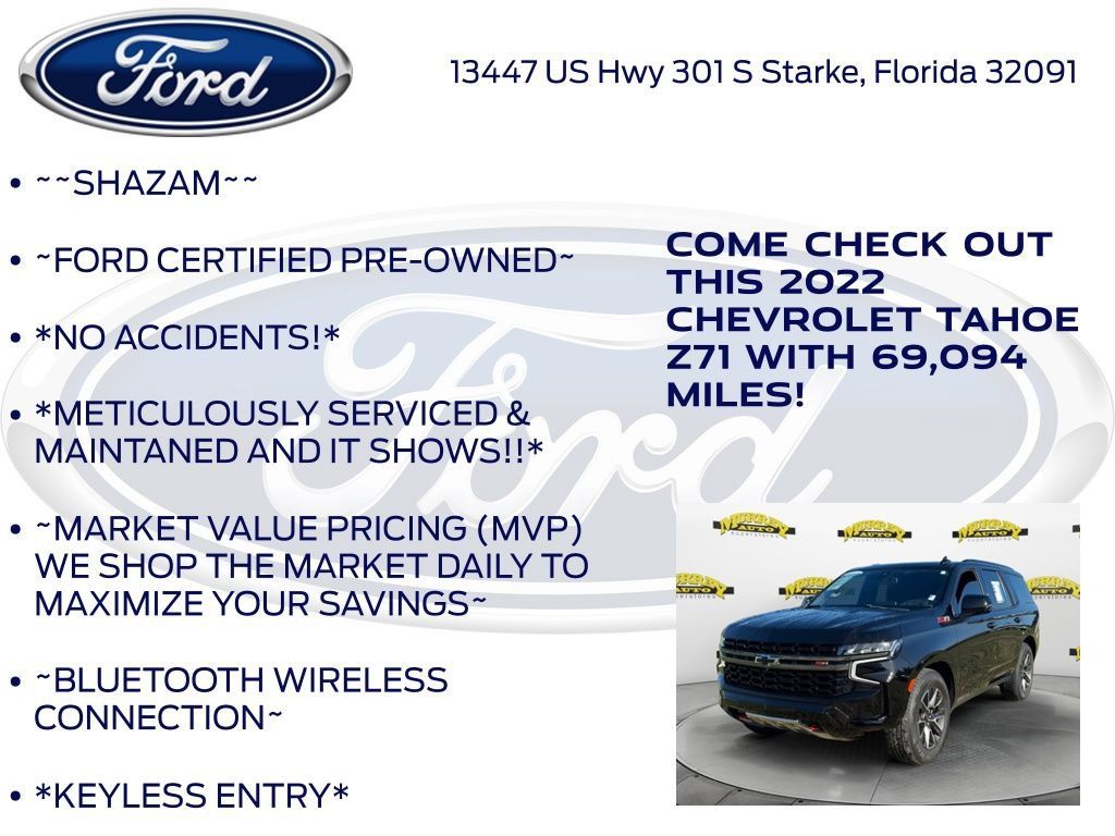 Used 2022 Chevrolet Tahoe Z71 w/ Z71 Off-Road Package AWD/4WD image 6