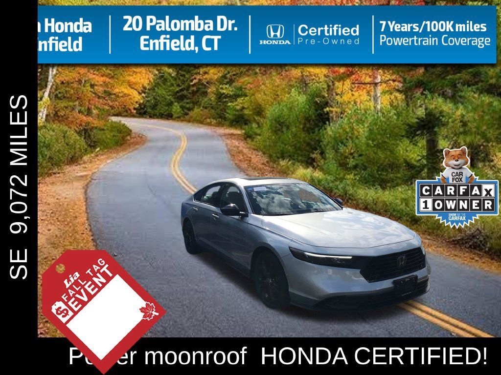 Certified 2025 Honda Accord SE 360° Tour