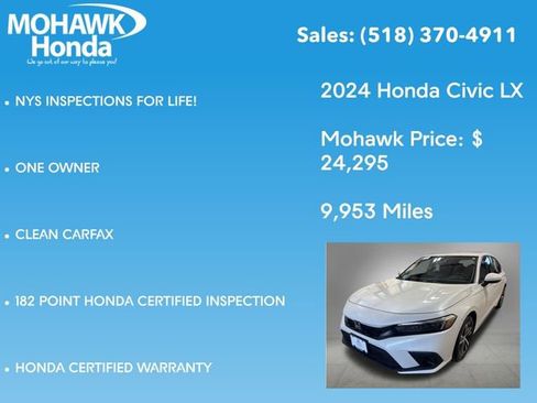 Certified 2024 Honda Civic LX image 8