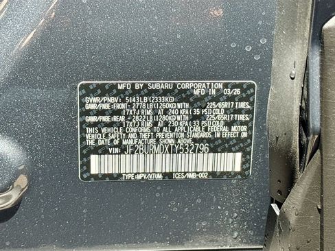 New 2026 Subaru Outback Wilderness AWD/4WD image 30