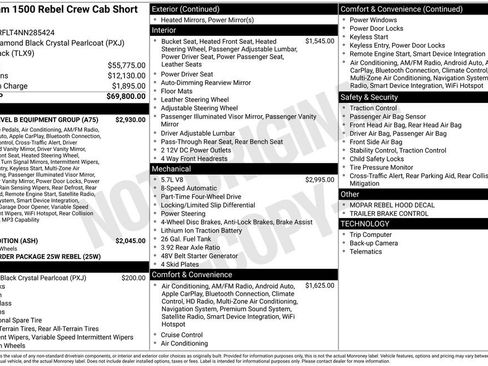 Used 2022 RAM 1500 Rebel w/ Rebel Level B Equipment Group AWD/4WD image 30
